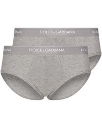 Dolce & Gabbana - Cotton Brando Briefs Two-Pack - Lyst