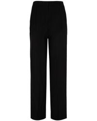 TOTEME - Gerade Hose Mit Doppelfalte - Lyst