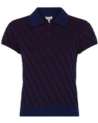 Loewe - Cotton-blend Polo Shirt - Lyst