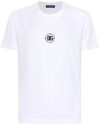 Dolce & Gabbana - Short-sleeved Cotton T-shirt - Lyst