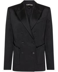 Tom Ford - Double-breasted Blazer Jacket - Lyst
