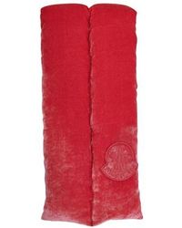 Moncler Echarpe en velours - Rouge