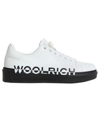 Woolrich Logo Classic Court Trainers - Multicolour