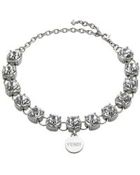 Fendi Dog Necklace - Metallic