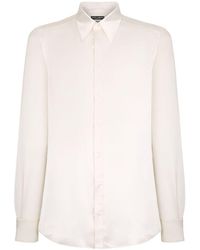 Dolce & Gabbana - Silk Satin Martini Shirt - Lyst