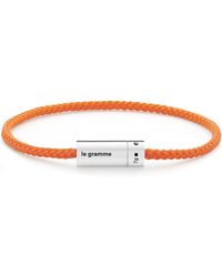 Le Gramme - Bracelet câble nato orange le 7g en argent 925 poli - Lyst