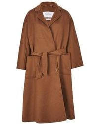 Max Mara Women's Brown Labbro Cashmere Coat