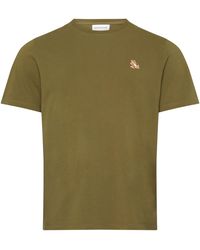 Maison Kitsuné - T-Shirt mit Patch Chillax Fox Head - Lyst