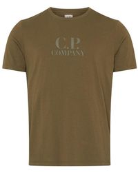 C.P. Company - 30/1 Jersey T-shirt With Logo - Lyst