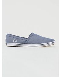 fred perry slip on canvas