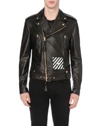 Off-White c/o Virgil Abloh Leather jackets for Men | Online Sale up to 60%  off | Lyst