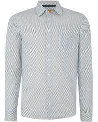 BOSS | Enamee Regular Fit Fan Print Shirt | Lyst