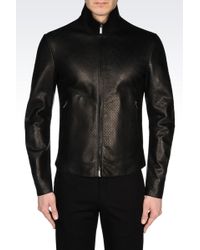 Emporio Armani Leather jackets for Men | Online Sale up to 63% off | Lyst
