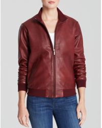 true religion red leather jacket