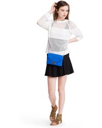 Loeffler Randall Junior Lock Clutch - Blue