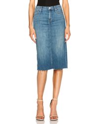 mother denim midi skirt