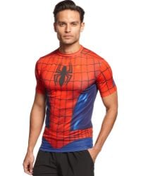 under armour spiderman compression shirt
