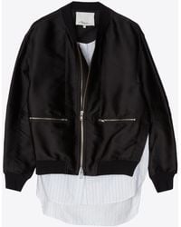 3.1 Phillip Lim - Layered Bomber Jacket - Lyst