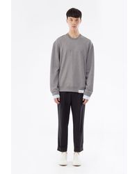 3.1 Phillip Lim Shirt Cuff Detail Sweatshirt - Gray