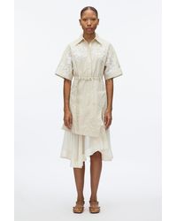 3.1 Phillip Lim - Cascade Hem Shirt Dress With Lace - Lyst