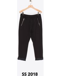 3.1 Phillip Lim Relaxed Cropped Tapered Sweatpant - Black