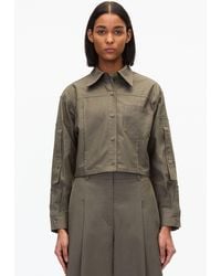 3.1 Phillip Lim - Cropped Convertible Shirt Jacket - Lyst