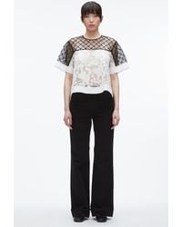 3.1 Phillip Lim - Corded Lace Organza Top - Lyst