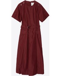 chinese dress ladies Utility Shirt Dress with Pleated Wrap Skirt – 3.1 Phillip Lim main image 0