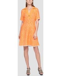 3.1 Phillip Lim - Short Sleeve Rib Collar Spring Tweed Polo Dress - Lyst