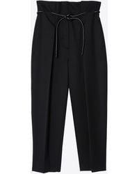 3.1 Phillip Lim - Wool Origami Pleat Pant With Belt - Lyst