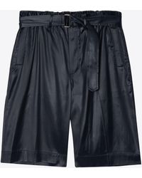 3.1 Phillip Lim - Lacquered Tailoring Drawstring Cargo Short - Lyst