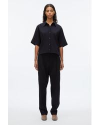 3.1 Phillip Lim - Wool Crepe Boxy Shirt Sleeve Shirt - Lyst