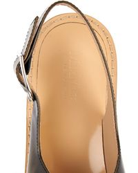 Max Mara Pinza Sandals - Metallic