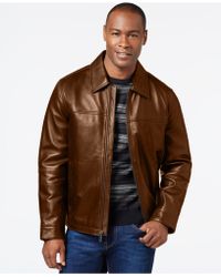 perry ellis portfolio leather jacket