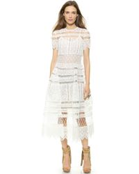 Zimmermann Riot Eyelet Bell Dress - White