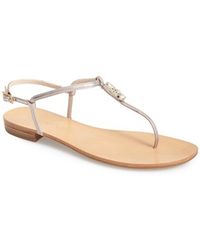 Kate Spade Imani Bead & Crystal Thong Sandal in Gold (old gold) | Lyst