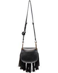 Chlo \u0026#39;hudson\u0026#39; Mini Stud Braided Leather Bag in Black | Lyst