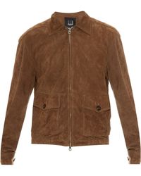 dunhill leather bomber jacket
