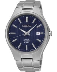 Silver Men'S Chronograph Two-Tone Stainless Steel Bracelet 42Mm Snde25