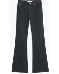 mango high waist flare jeans