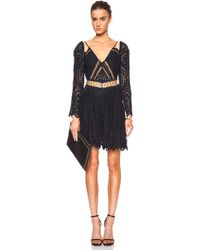 Zimmermann Riot Viscose-blend Eyelet Playsuit - Blue