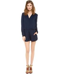 Black Halo Tayla Romper Summer - Blue