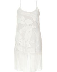river island white skater dress