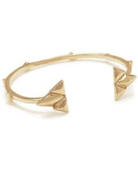 Asos Collection Asos Pack Of Two Smooth Double Cuffs in Gold | Lyst