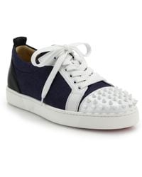 christian louboutin Louis Spike sneakers Grey leather | The ...