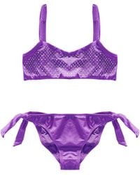 4giveness - Bikini Girl Triangolo E Slip Starry Diamonds - Lyst