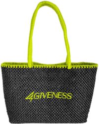 4giveness - Borsa Promo Cartapaglia Ricamo - Lyst