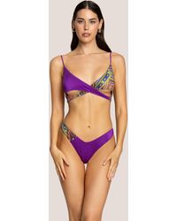 4giveness - Top Incrocio E Slip A V Masai Colors - Lyst