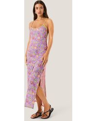 4giveness - Abito Lungo Scollato Boho Chic - Lyst