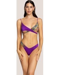 4giveness - Top Incrocio E Slip A V Masai Colors - Lyst